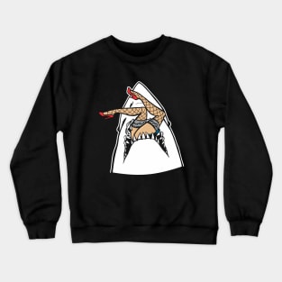 Shark Attack Pinup Crewneck Sweatshirt